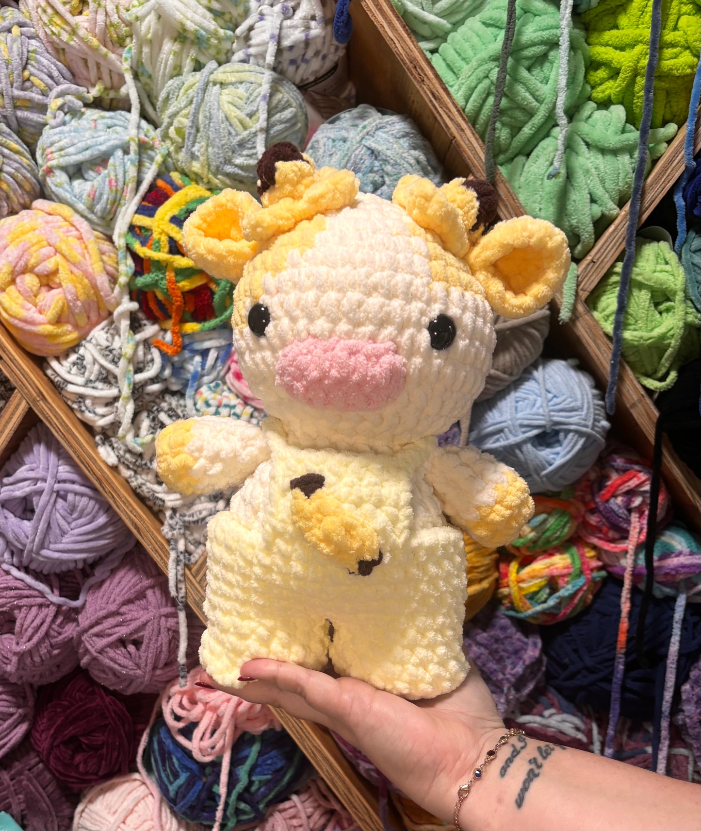 Banana Cow Crocheted Handmade plush