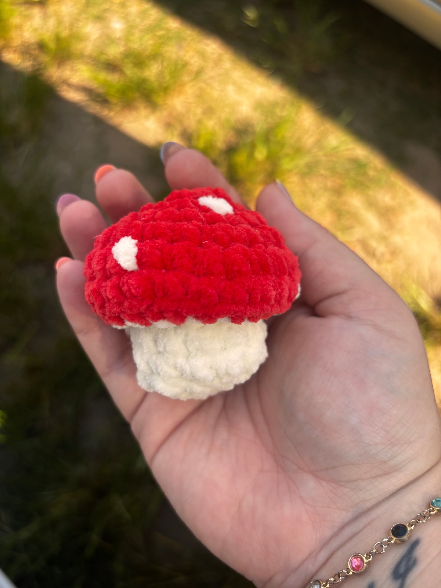 Popping Mushroom Crocheted