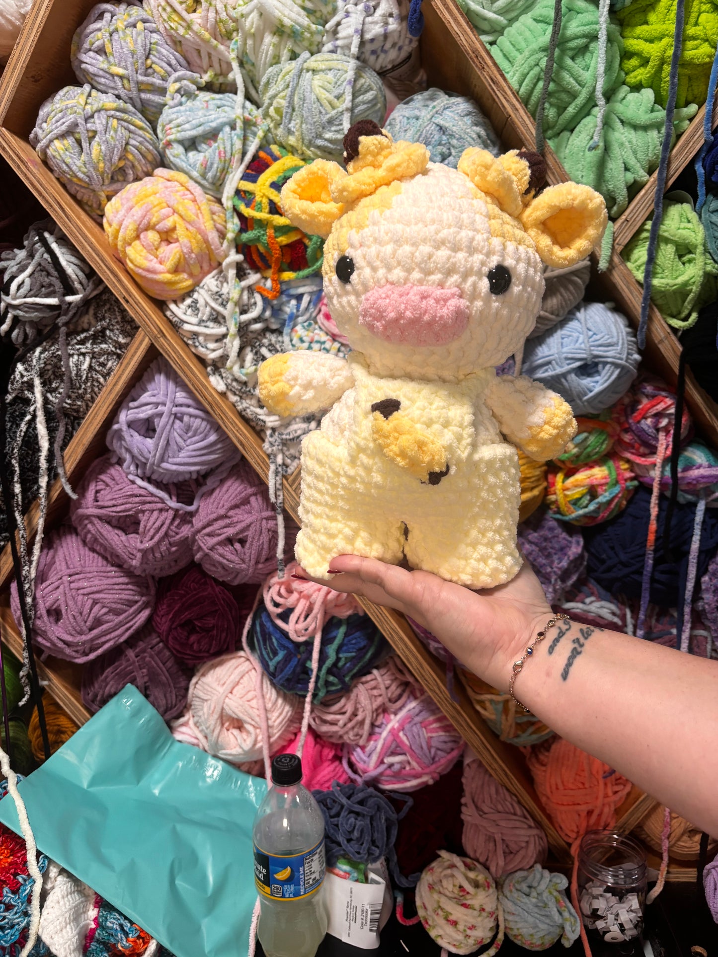 Banana Cow Crocheted Handmade plush