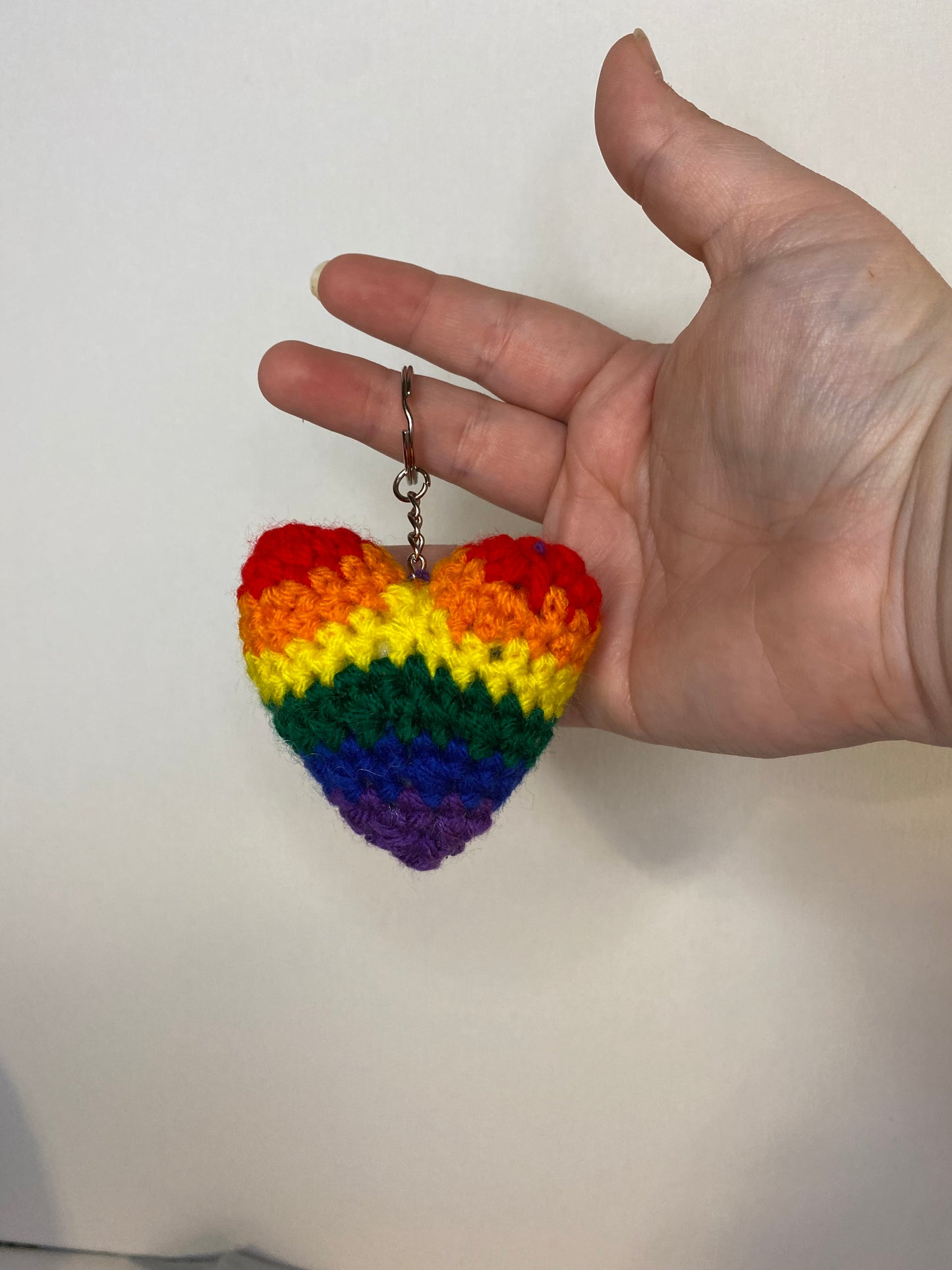 LGBTQ Heart Keychain