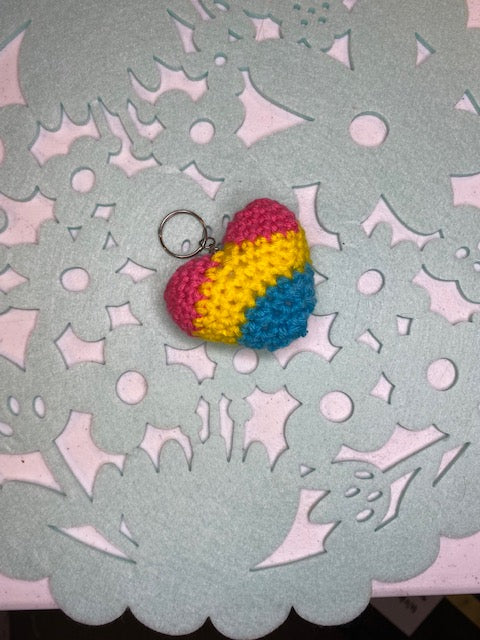 LGBTQ Heart Keychain