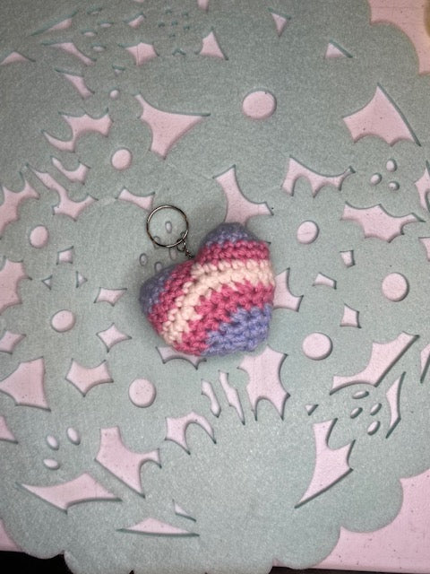 LGBTQ Heart Keychain