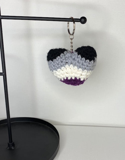 LGBTQ Heart Keychain