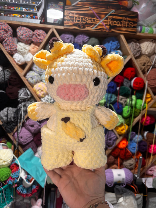 Banana Cow Crocheted Handmade plush