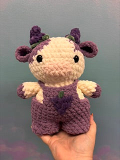 Grape Cow Crocheted Handmade Plush