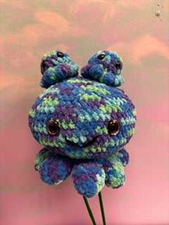 Crocheted Olivia the Octo-Mom